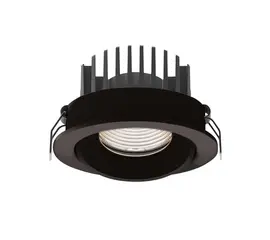 Maxlight h0095 4000k oprawa wpustowa cyklop czarna ip65