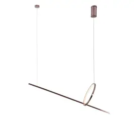 Maxlight p0570d lampa wisząca lozanna 18w brushed bronze