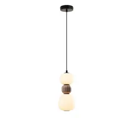 Maxlight p0628 lampa wiszaca modern opal + medium brown 13w