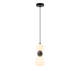 Maxlight p0629 lampa wisząca modern opal + dark grey 13w
