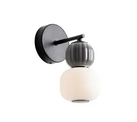 Maxlight w0400 kinkiet modern opal + dark grey 5w