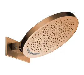 Mobi horizon glow copper brushed dwufunkcyjna deszczownica ścienna