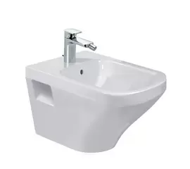 Biały podwieszany bidet firmy Duravit