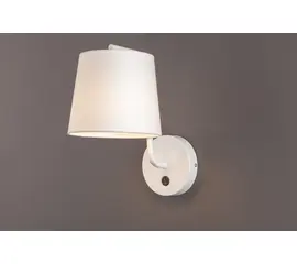 Maxlight chicago w0193 kinkiet biały abażur