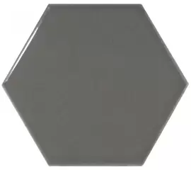 Equipe Scale HEXAGON DARK GREY 12,4x10,7  płytka ceramiczna połysk