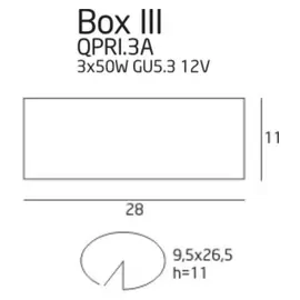 MAXLIGHT Box III *H0017* Oprawa halogenowa podtynkowa DARMOWA WYSYŁKA W 24h