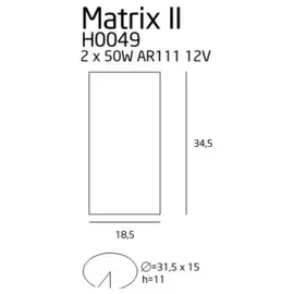 MAXLIGHT Matrix II H0049 Oprawa halogenowa podtynkowa DARMOWA WYSYŁKA W 24h