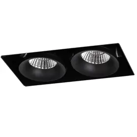 Dobac Baltic Trimless Double Heads Black 2x8W KT6645-2-BK Oprawa podtynkowa