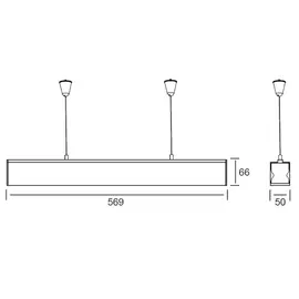 Dobac Fortis Pendant White 18W 100° 3000K KF1028-WH Lampa wisząca