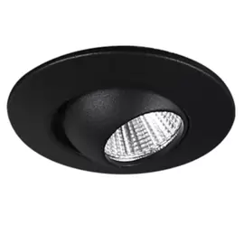 Dobac Yuca Round Tilted Black 3W KT6859-BK Oprawa podtynkowa