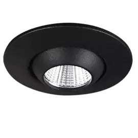 Dobac Yuca Round Tilted Black 3W KT6859-BK Oprawa podtynkowa