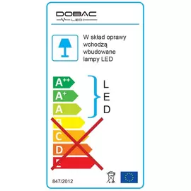 Dobac Arya Fixed White 8W KT6656-WH Oprawa podtynkowa