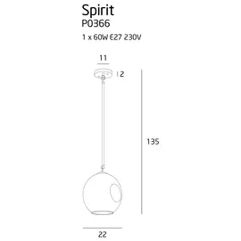 MAXLIGHT Spirit II Smoky Grey P0366 Lampa wisząca DARMOWA WYSYŁKA W 24h