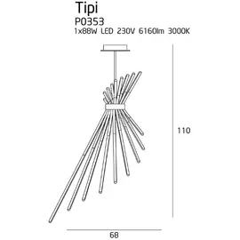 MAXLIGHT Tipi P0353 lampa wisząca DARMOWA WYSYŁKA W 24h