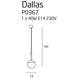 MAXLIGHT Dallas P0367 lampa wisząca  DARMOWA WYSYŁKA W 24h
