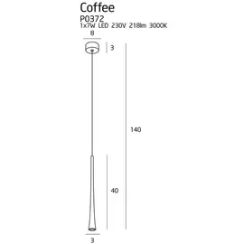 MAXLIGHT Coffee P0372 lampa wisząca mała duża DARMOWA WYSYŁKA W 24h