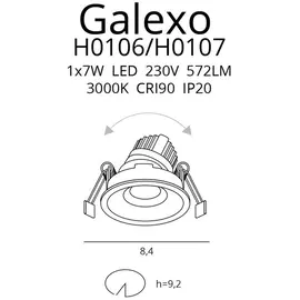 GALEXO H0107 OPRAWA HALOGENOWA