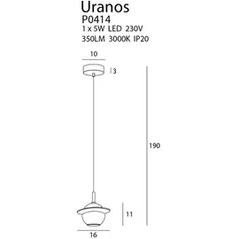 URANOS P0414 LAMPA WISZACA