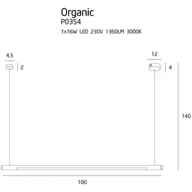 MAXLIGHT Organic Horizon P0354 lampa wisząca DARMOWA WYSYŁKA W 24h