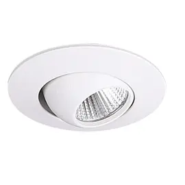 Maxlight yuca round tilted h0104 oprawa podtynkowa biała