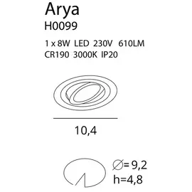 ARYA TILTED H0099 OPRAWA HALOGENOWA