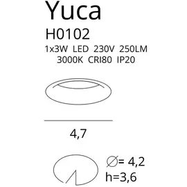 YUCA FIXED H0102 OPRAWA HALOGENOWA