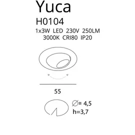 YUCA ROUND TILTED H0104 OPRAWA HALOGENOWA