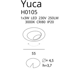 YUCA ROUND TILTED H0105 OPRAWA HALOGENOWA