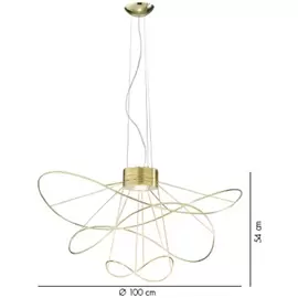 Axolight Hoops 3 Lampa Wisząca Złota SPHOOPS3OROR