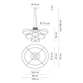 Axolight Hoops 3 Lampa Wisząca Złota SPHOOPS3OROR