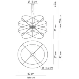 Axolight Hoops 4 Lampa Wisząca Czarna SPHOOPS4NENE