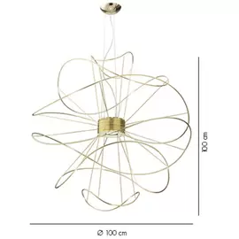 Axolight Hoops 6 Lampa Wisząca Złota SPHOOPS6OROR