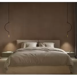 Axolight Liaison P1 32cm Lampa Wisząca Czarno-Złota SP LIAI P 1