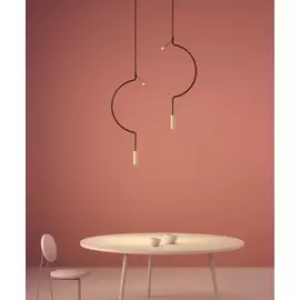 Axolight Liaison P1 32cm Lampa Wisząca Czarno-Złota SP LIAI P 1