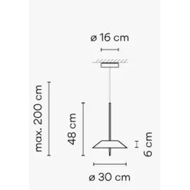 Vibia Mayfair Lampa Wisząca Biała 5525