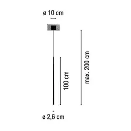 Vibia Slim Lampa Wisząca 0925