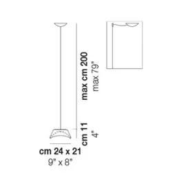 Vistosi Balance SP 24 Lampa Wisząca BALANCESP24BCLUNIB