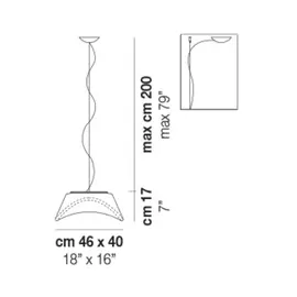 Vistosi Balance SP M Lampa Wisząca BALANCESPMBCLUNIB