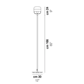 Vistosi Future Lampa Podłogowa FUTURAPTPCRRANE