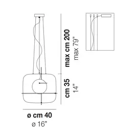 Vistosi plot lampa wisząca plotspcr/ot