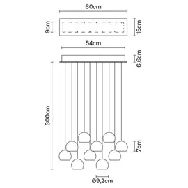 Fabbian Beluga Multispot Lampa Wisząca F32 A28 00