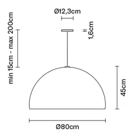 Fabbian Oru Lampa Wisząca F25 A08 41