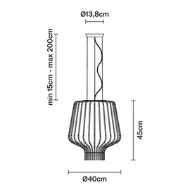 Fabbian Saya Lampa Wisząca F47 A09 01