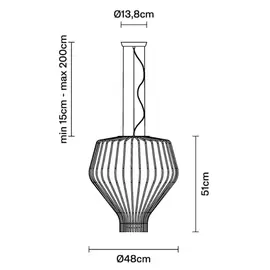 Fabbian Saya Lampa Wisząca F47 A13 01