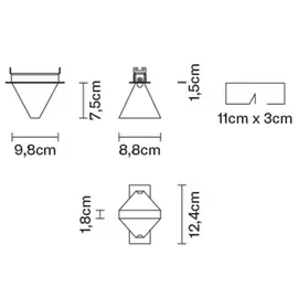 Fabbian Tripla Oprawa Wpuszczana F41 F01 21