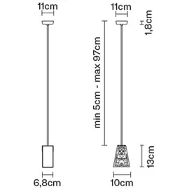 Fabbian Vicky Lampa Wisząca D69 A99 00