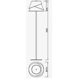 Mantra Alboran Lampa Podłogowa Biała 5864