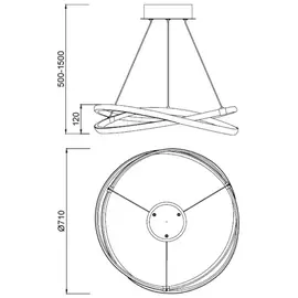 Mantra Infinity Lampa Wisząca Brąz 5391