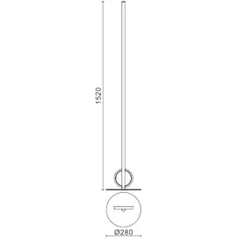 Mantra Kitesurf Lampa Podłogowa Czarna 7146