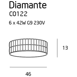 Maxlight diamante c0122 plafon duży darmowa wysyłka w 24h